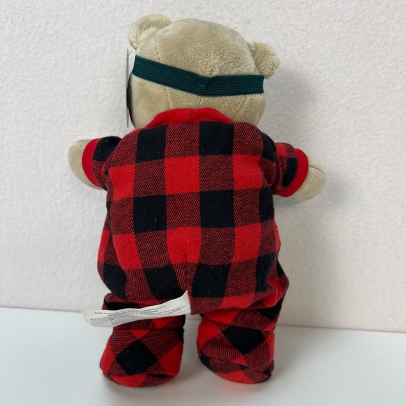 Starbucks Coffee 2020 Bearista Plush 10" Teddy Bear Flannel Pajamas Logo Holiday - Picture 6 of 13